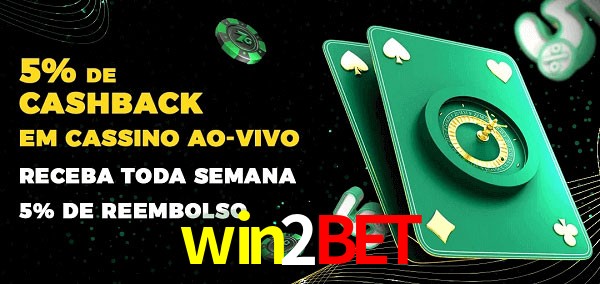 Promoções do cassino ao Vivo win2bet